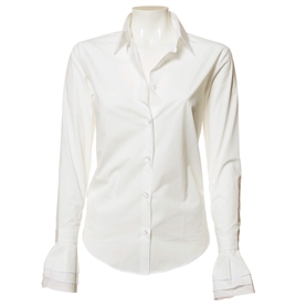 Louise Rømern Carter Skjorte, Cream Poplin